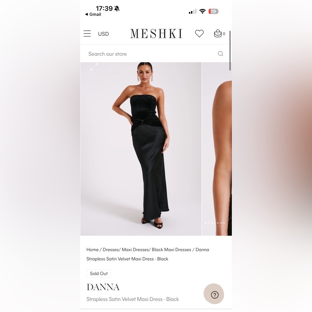 MESHKI Danna dress